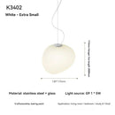 Nordic Modern Glass Chandelier for Living Room Dining Room by Ljojo
