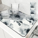 Ink Flower Absorbent Drying Mat Set by Ljojo — Tableware Protection & Decor