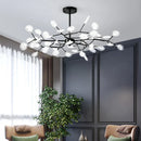 Ljojo Luxury Firefly Chandeliers: Modern Petal LED Pendant Lights for Home Indoor Lighting