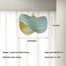 Ljojo Minimalist Chandelier Wabi Sabi E27 LED Pendant Light for Dining Room & Living Room
