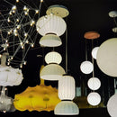 Ljojo Minimalist Silk Chandelier: Nordic Wabi Sabi Pendant Light Fixture