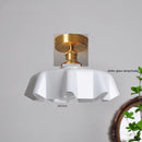 Ljojo Milky Glass LED Ceiling Lamp Modern Lighting for Home Indoor Living Room