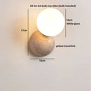 Ljojo Luxury Yellow Stone LED Wall Lamps: Modern Nordic Indoor Decor