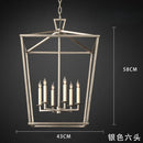 Ljojo Vintage Iron Pendant Light Modern Led Chandelier for Living Room Dining Bedroom Kitchen Island