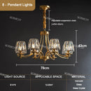 Ljojo Luxury Crystal LED Chandelier Pendant Light for Living Room Dining Room Elegant Ceiling Lighting