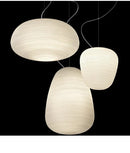 Ljojo Milky Glass Cocoon Pendant Light - Elegant Lighting Fixture for Various Spaces