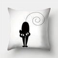 Cute Cat Cushion Cover 45x45cm - Ljojo Home Decor Pillowcases