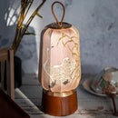 LED Hand Art Drawing Decoration Portable Table Lamp Traditional Style for Tea Room by Ljojo