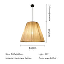 Ljojo Japanese Wabi-Sabi Linen E27 Pendant Lights Retro Catering Restaurant Hanging Lamps
