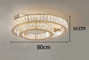 Luxury Crystal LED Ceiling Hanging Lamp High-end Living Room Villa Pendant Light Ljojo