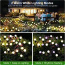 Ljojo Outdoor LED Solar Starburst Firefly Lights - Waterproof Garden Decorative Lamp