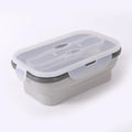 Ljojo Silicone Lunch Box Spoon Portable Bento Container 900ml