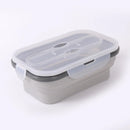 Ljojo Silicone Lunch Box Spoon Portable Bento Container 900ml