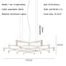 Ljojo Metal Pendant Chandelier: Modern Luxury G9 LED Lighting Fixture