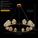Crystal Pendant Light for Luxury Living Room - Dandelion Design | Ljojo