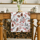 Festive Fir Pine Berry Table Runner by Ljojo for Dining & Party Decor