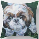Cute Dog Pattern Square Pillow Covers For Home Decor by Ljojo