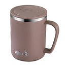 Ljojo 480ml Insulated Stainless Steel Coffee Mug with Lid & Handle