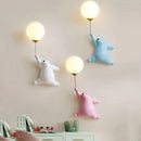 Ljojo 3D Moon Bear Wall Lamp for Children's Bedroom Interior Lighting