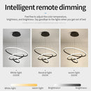 Ljojo Modern 4-Lamp LED Pendant Chandelier in 4 Colors