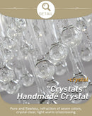 Gold Crystal LED Tree Branch Ceiling Light Cluster Living Room Bedroom Fixture by Ljojo