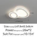 LED Ceiling Light Modern Circle Cream Acrylic Chandelier Lamp for Living Room by Ljojo