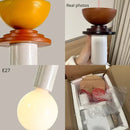 Ljojo Geometric Solid Wood LED Ceiling Chandelier Modern Nordic Minimalist Cream Dining Room Decor