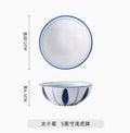 Ljojo 5 Inch Ceramic Bowl Set for Vegetables, Soup, Eggs, Air Fryer, Salad, Noodles