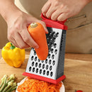 Ljojo 4-Sided Stainless Steel Grater Kitchen Gadget for Vegetables, Cheese, Potatoes
