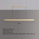 Ljojo Walnut Wood LED Pendant Lights Chandelier for Living Room Home Decoration