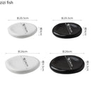Ljojo Matte Ceramic Irregular Plate Set for Molecular Cuisine and Sushi Dining