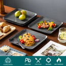Ljojo 12/24-Piece Square Dinnerware Set for 4 with Plates and Bowls