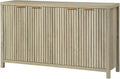 Ljojo™ Fluted Sideboard Buffet: 56" Modern Credenza with Storage, Doors & Shelves