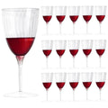 Ljojo 210ml Disposable Clear Plastic Champagne Flutes for Weddings & Parties