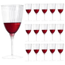 Ljojo 210ml Disposable Clear Plastic Champagne Flutes for Weddings & Parties