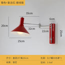 Bauhaus Atmosphere Cream Wind Swing Arm Wall Lamp LED E27 Staircase Bedside Reading by Ljojo