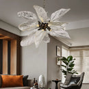Ljojo Luxury Leaf Petal Chandelier Pendant Light for Home Living Room Restaurant Decor