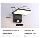 18W Outdoor Wall Lamp Waterproof Garden Light by Ljojo - Rotatable Motion Sensor Night Light