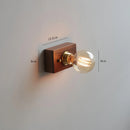 Ljojo Walnut Wood Retro LED Wall Lamp Stylish & Energy Efficient Lighting for Foyer Bedrooms