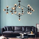 Geometric Chandelier Retro Pendant Lamp for Bedroom by Ljojo