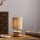Japanese Walnut Wood Bedside Table Lamp Retro Designer Light for Bedroom Living Room by Ljojo