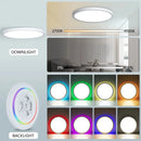 Modern LED RGB Ceiling Light Dimmable Remote Control Bedroom Lamp Ljojo