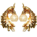 Golden Peacock Wall Lamp for Living Room Bedroom Restaurant Bar Decor - Ljojo