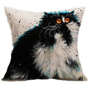 Cat Linen Cushion Cover by Ljojo - Home Decor Pillowcase 45*45cm