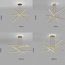 Ljojo Luminous Ceiling Plate Chandelier: Aluminum LED Lighting for Living Room Table Island