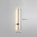 Ljojo Fumi Contemporary Long Strip Wall Lamp LED Indoor Light for Living Room Bedroom