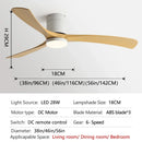 Ljojo 38-Inch Modern Simplicity Ceiling Fan with Lights & Remote Control