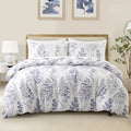Leaf Plant Duvet Set, Boho Quilt Cover, Home Bedding by Ljojo