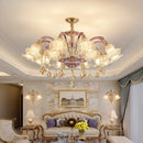 French Living Room Crystal Glass Chandelier Minimalist Modern Luxury Dining Bedroom Villa Hanging Lights Ljojo