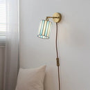Ljojo LED Wall Light Fixture Kids Room Decor Glass Bedroom Lamp